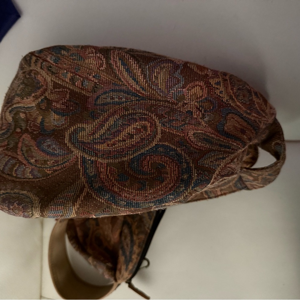 L.L. Bean Brown Paisley Shoulder Bag - Picture 7 of 8